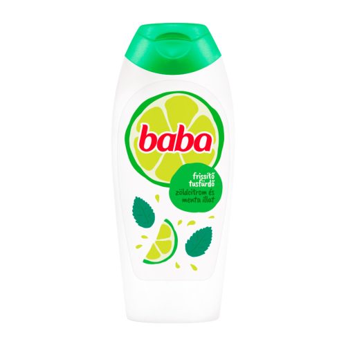 Baba frissítő tusfürdő zöldcitrom és menta illattal 400 ml