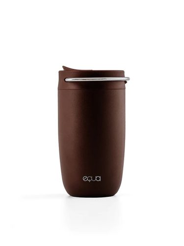 EQUA Cup, termosz bögre, barna EZÜST fogantyúval - 300 ml