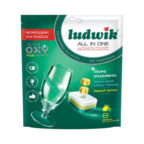 Ludwik All-in-One mosogatógép tabletta, 8 db