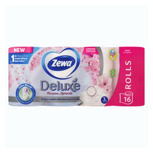Zewa Deluxe Blossom Moments 3 rétegű toalettpapír 16 tekercs